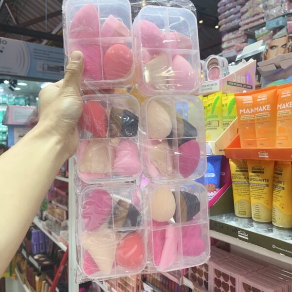 Esponja com pincel box/6pcs