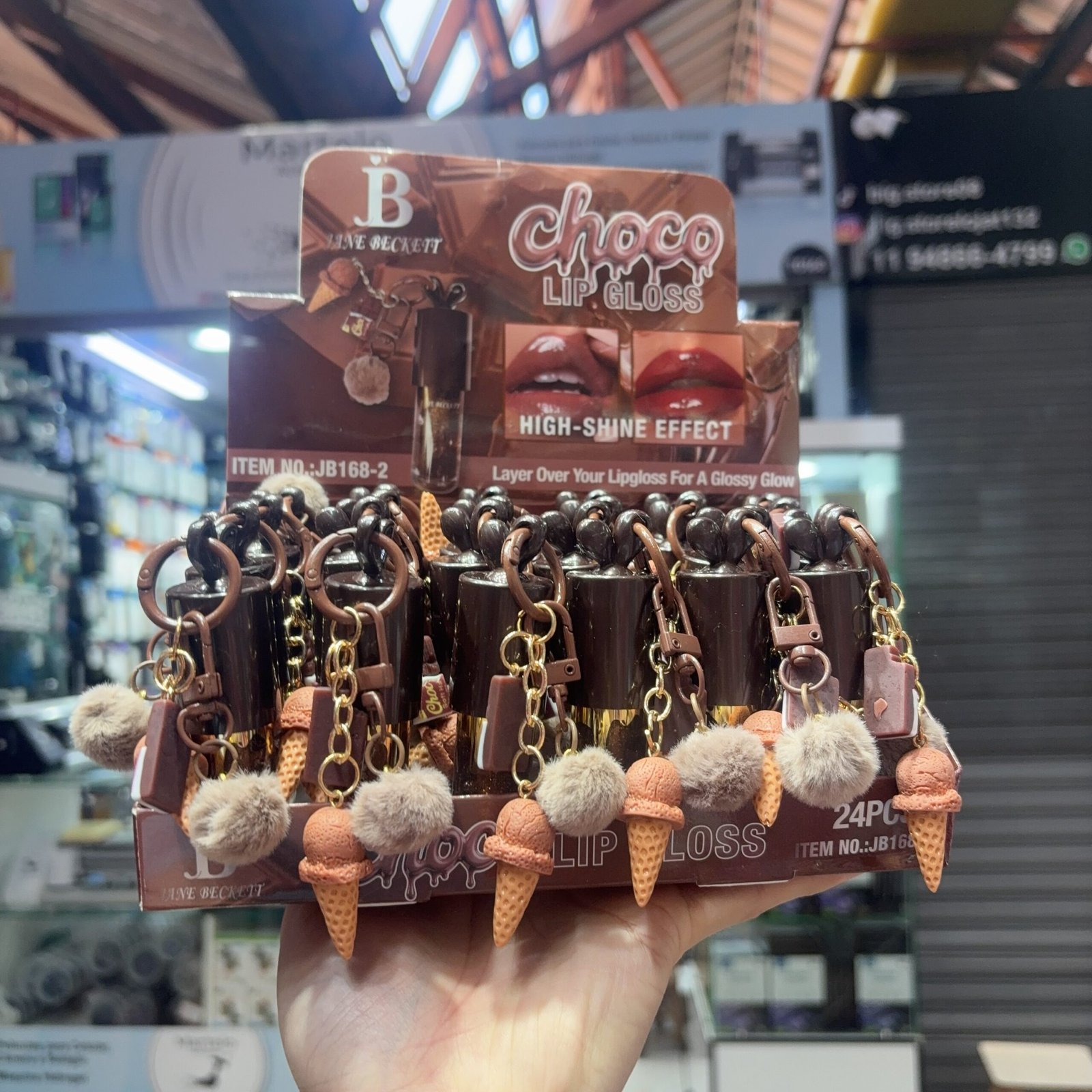 JB168 gloss chocolate box/24pcs