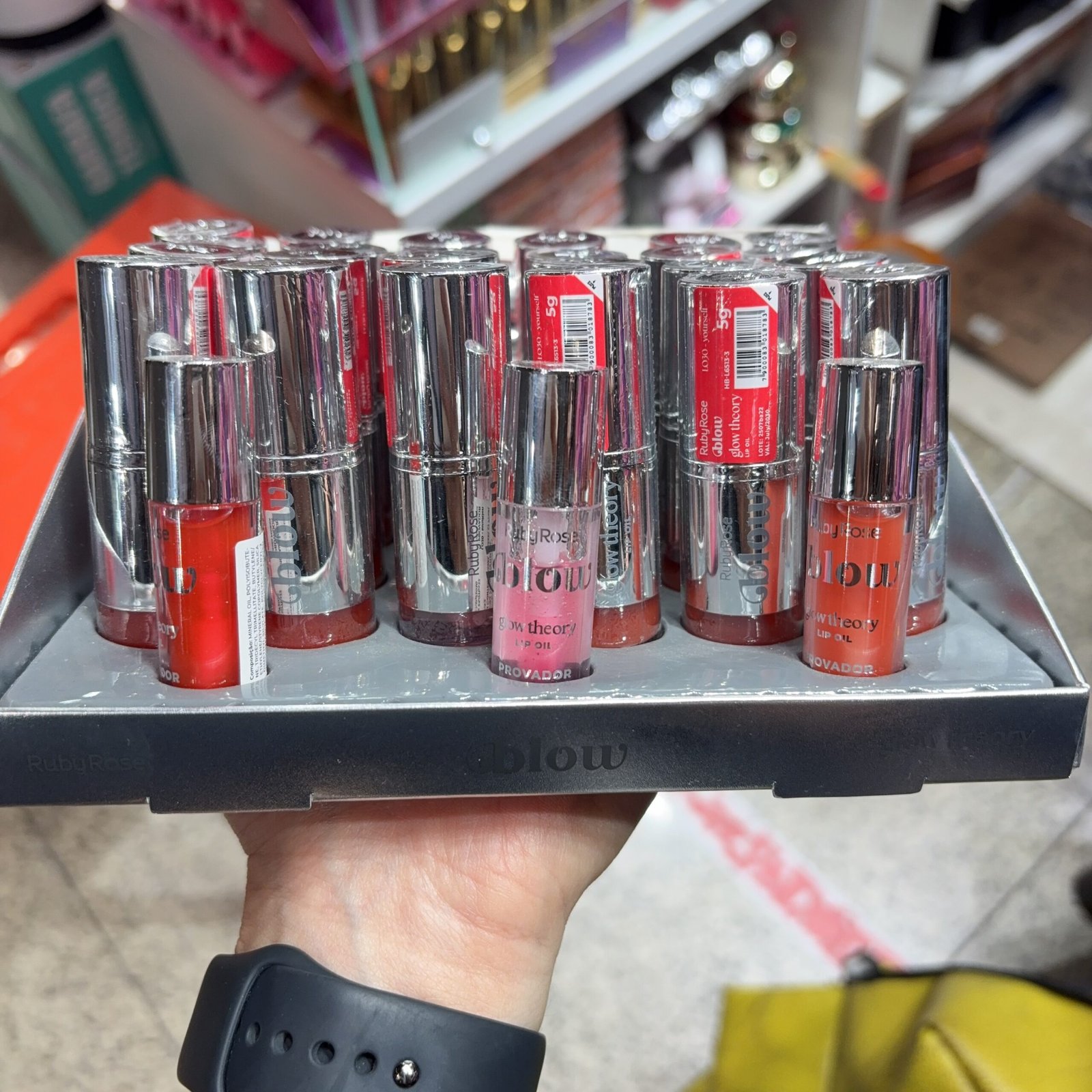 HBL6513 lip oil ruby rose box:24pcs