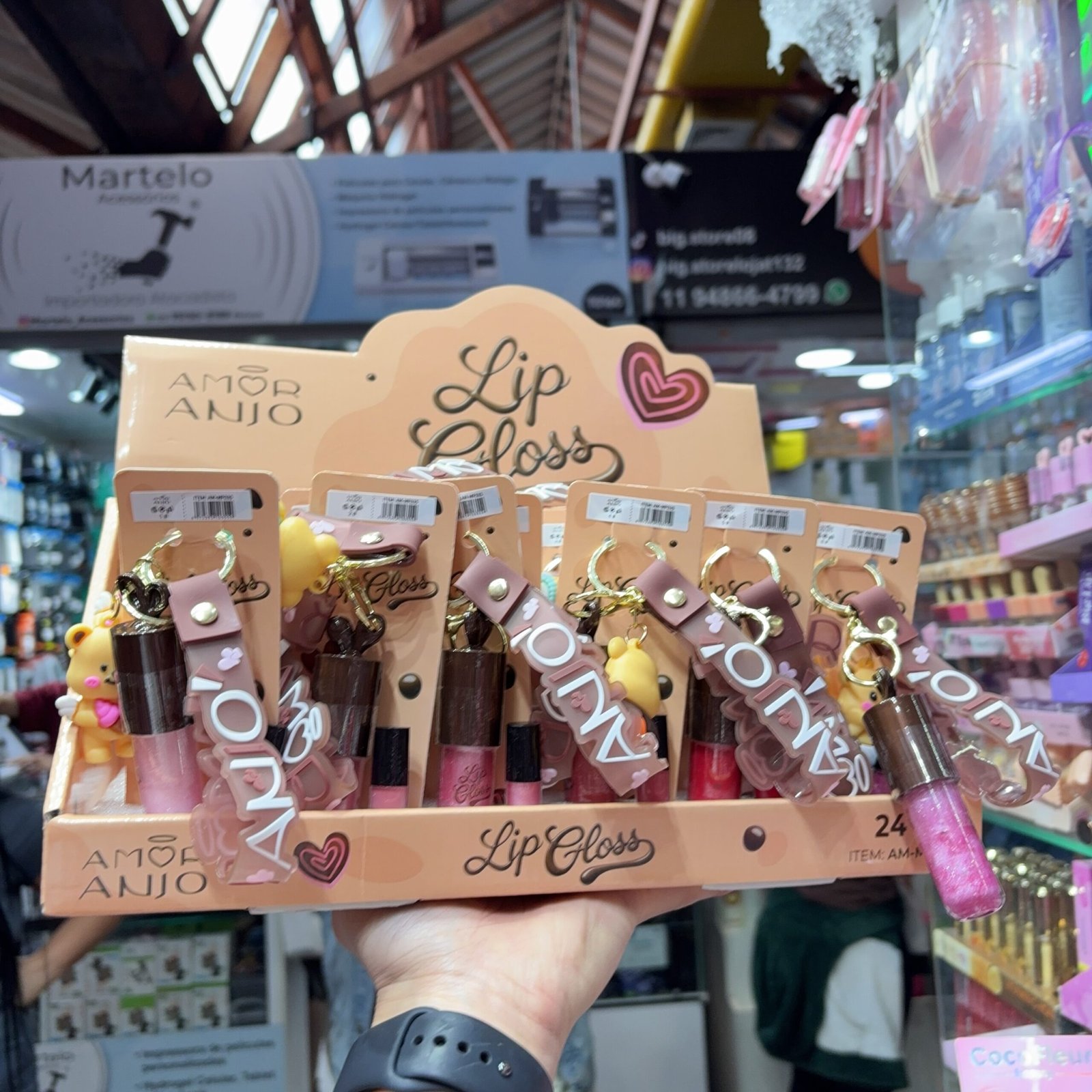 AMMF035 gloss amor anjo box/24pcs