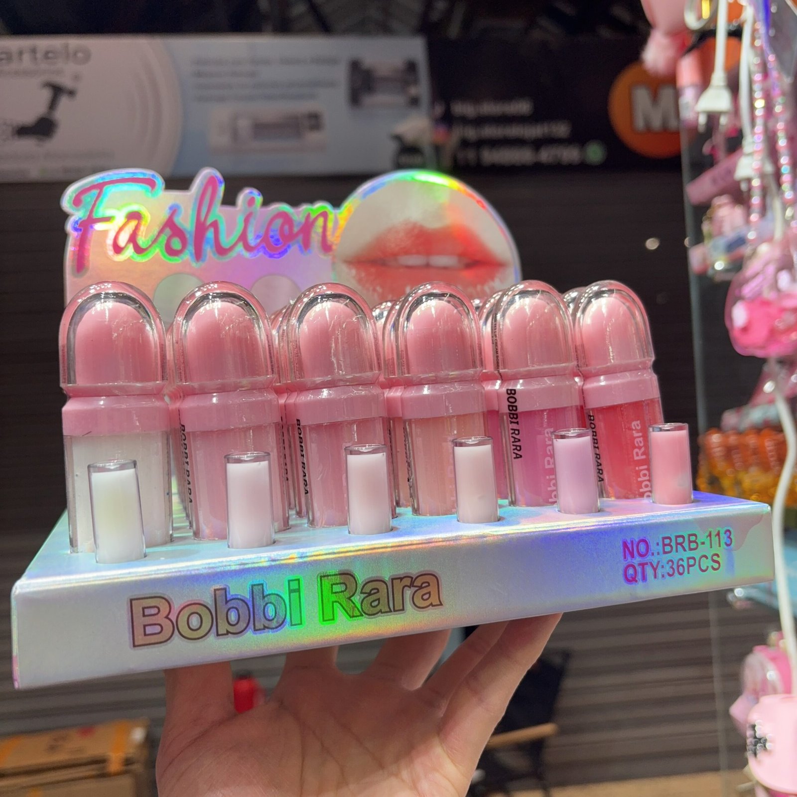 BRB113 lip gloss bobbi rara box:24pcs