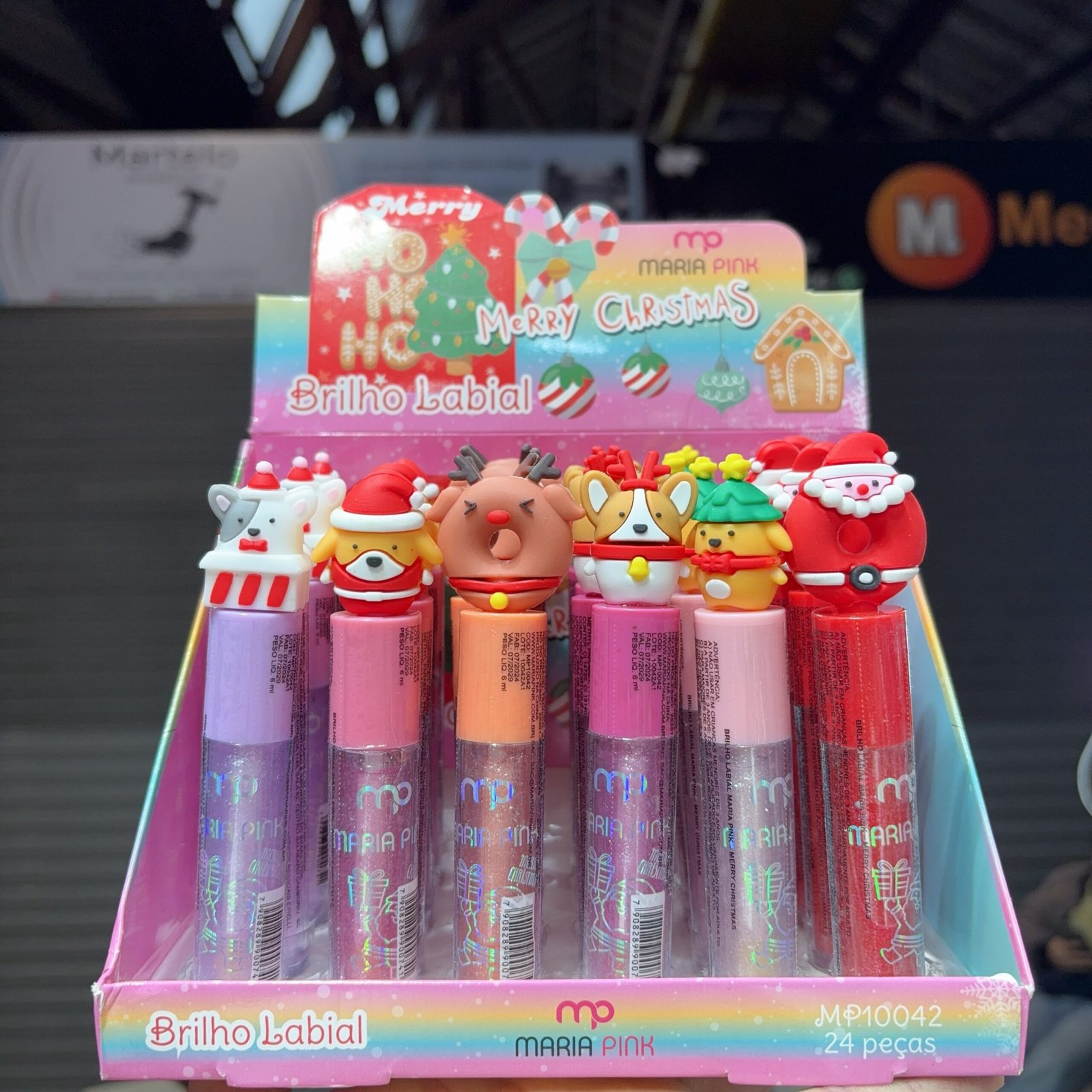 MP10042 lipgloss maria pink box/24pcs