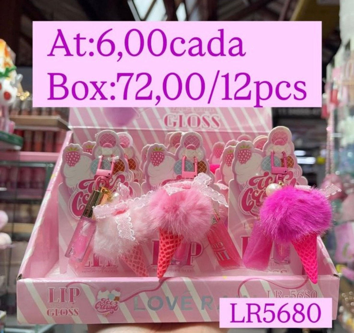 LR5680 gloss love rain box/12pcs